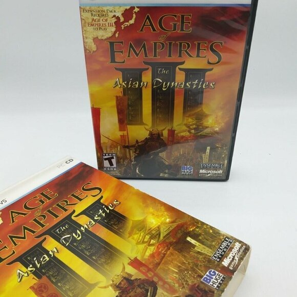 Age of Empires Asian Dynastics Game NO DISK Case, Sleeve, 2007, Booklets ONLY - Picture 3 of 6